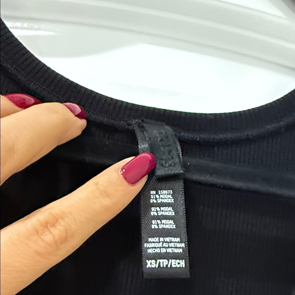 SKIMS Black Soft Lounge Onyx Mini Dress - Picture 4 of 6
